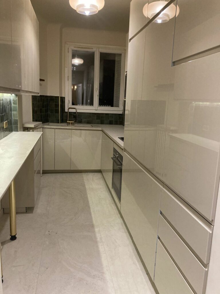 Cuisine après travaux à Paris 16e - Art Eco Conseil