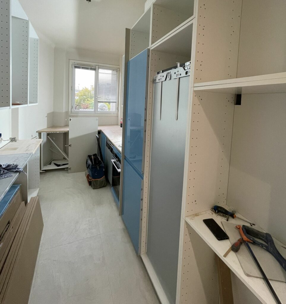 Cuisine avant travaux à Paris 16e - Art Eco Conseil