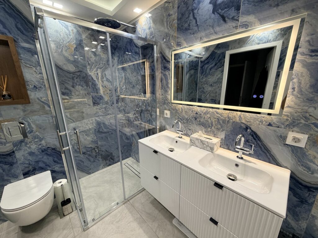 Salle de bain - chantier Art Eco Conseil à Vincennes