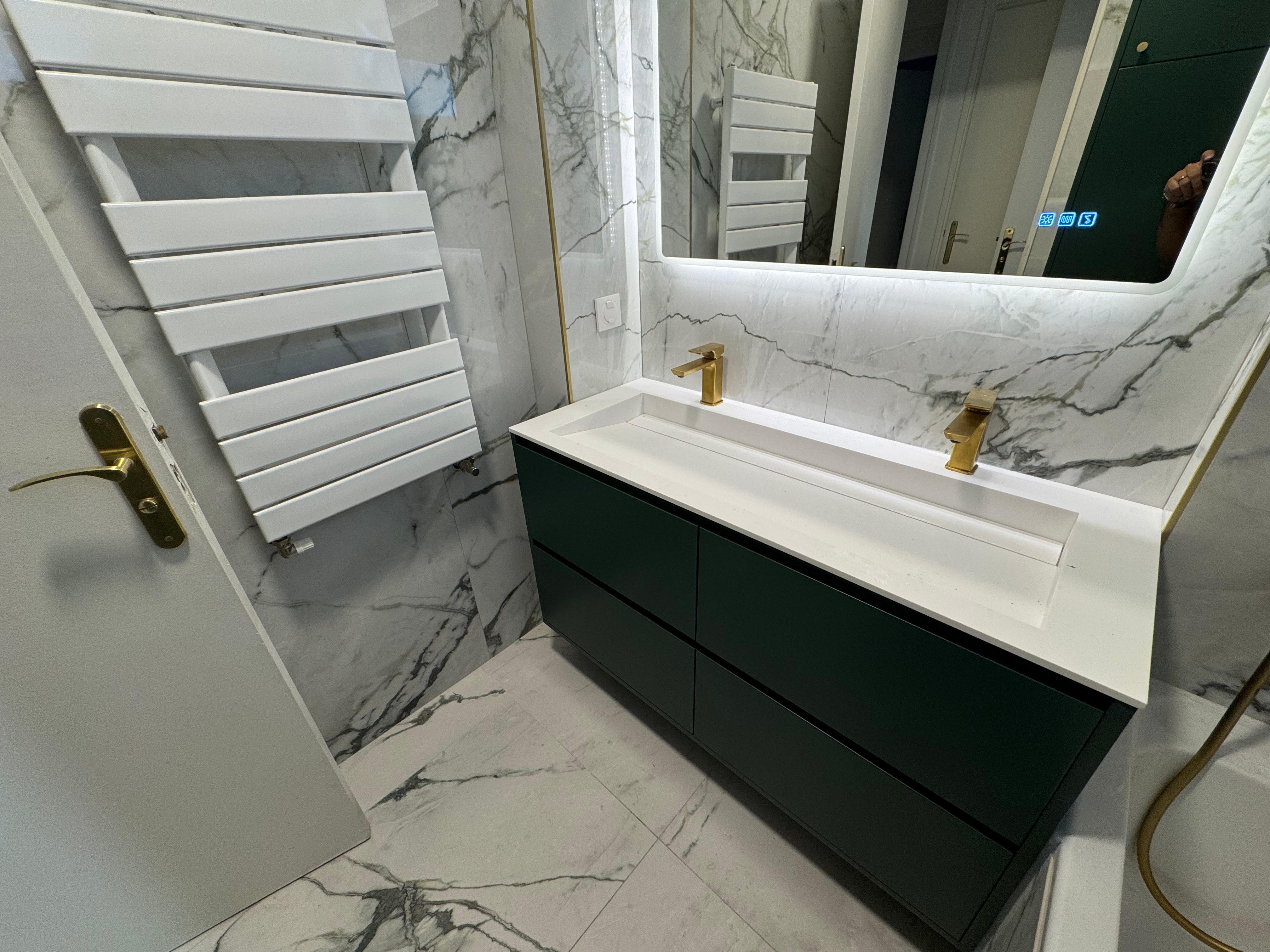 Salle de bain après travaux à Saint-Maurice
