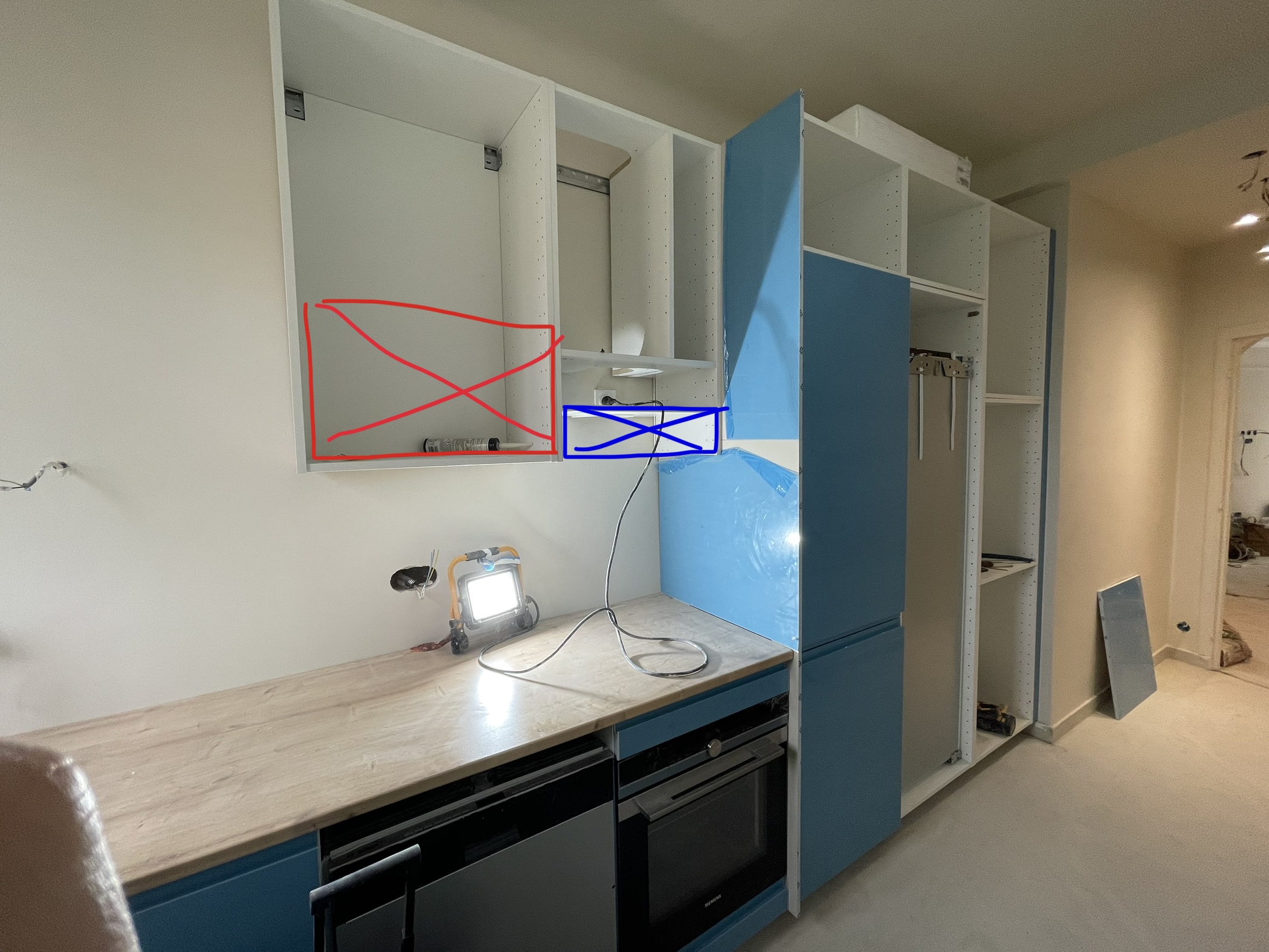 Rénovation de salle de bain & cuisine sur mesure - Avant / chantier
